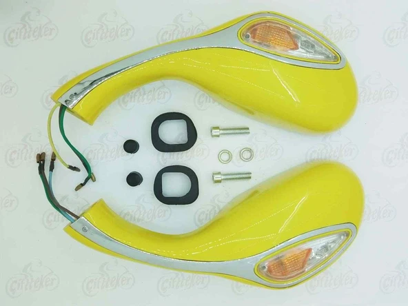 Scooter Ayna Sinyalli Sarı ürün görseli 1
