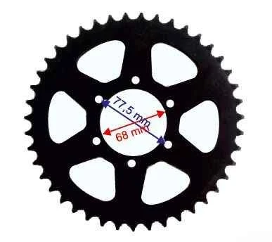 Rx3 Evo Arka Dişli 520-43T İç 68X6 Delikli Ind Öm ürün görseli 1