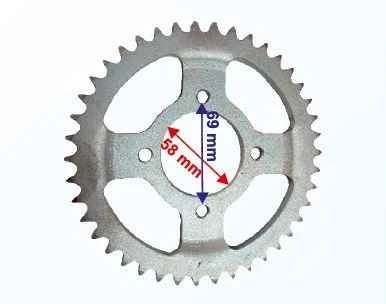 Kuba 150 Kuba-9 Arka Dişli 428-42T İç 58 Mm Çanaklı Öm ürün görseli 1