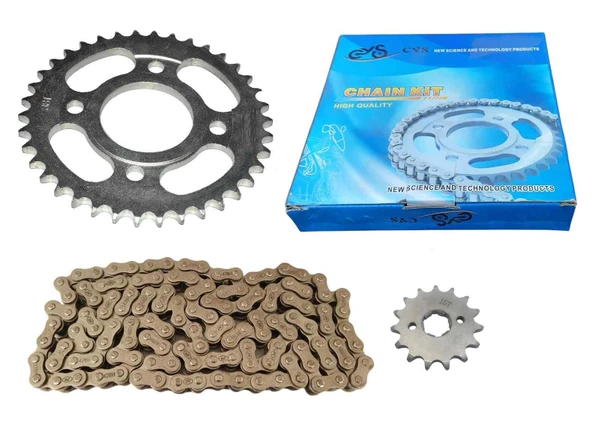Cg Model Ön-Arka Dişli Zincir Set 428H 116L 38-15T ürün görseli 1