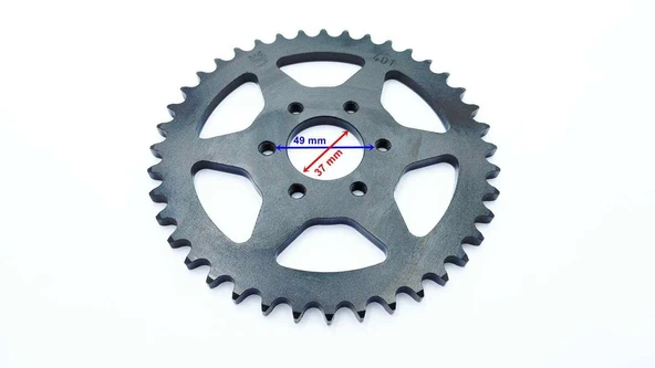 Arka Dişli 428-40T İç 37X6 Delikli Ind Öm Hedge ürün görseli 1