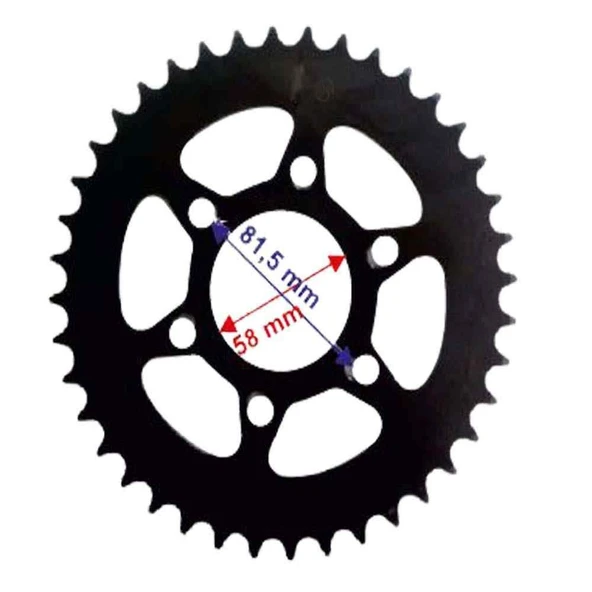 Bajaj Pulsar Ns 200 Arka Dişli 520-40T İç 58 Mm Öm ürün görseli 1