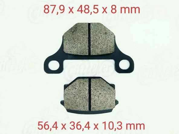 Suzuki 150Kn-Mh-Mr Ön Fren Disk Balatası Fa093 Uyumlu Gn 125(1982-1990) Gs 125(1983-1994) ürün görseli 1