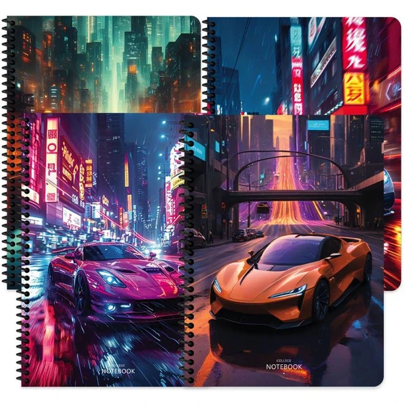 Keskin Color Karton Kp.Spr.Arabalar Defter 16,5x22,5 80 Yp.Çiz. ürün görseli 1