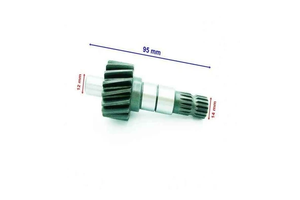 Atv Atv Buggy Direksiyon Dişlisi 17T İnce Freze 173 Mm Öm ürün görseli 1