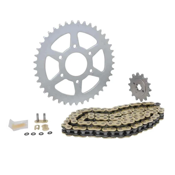 Bajaj Pulsar Rs 200 Ön-Arka Dişli Zincir Set O-Ringli 520H-110L 41-14T Sfr ürün görseli 1