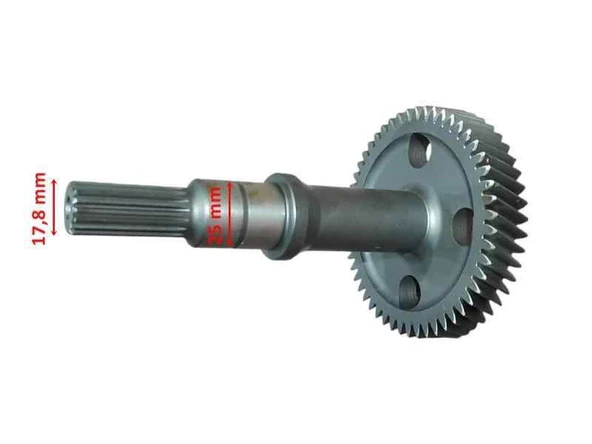 Atv Polaris 1000 Şanzıman Dişlisi 51T 17 Freze Boy 172 Mm Öm ürün görseli 1
