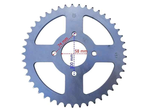 Hero Xpulse 200 4V Arka Dişli 520-45T İç 58 Mm Öm ürün görseli 1