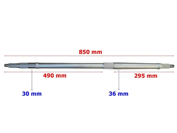 Kuba Atv Trv 350 Arka Aks 840 Mm Difransiyelli İth ürün görseli 1