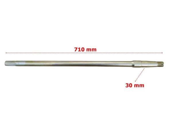 Yuki Atv Utv 400 Aks Difransiyelli 710 Mm Bilya Yatağı 30 6 Freze Kamalı Öm ürün görseli 1
