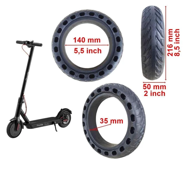 Dış Lastik Dolgu Elektrikli Scooter 8 1/2X2 Nıtro ürün görseli 1