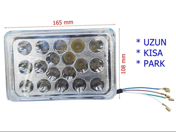 Cg Model Far Atomu 18 Ledli Kare ürün görseli 1