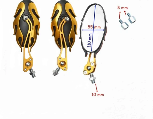 Ayna Alevli Modifiye Gold 8-10 Mm ürün görseli 1