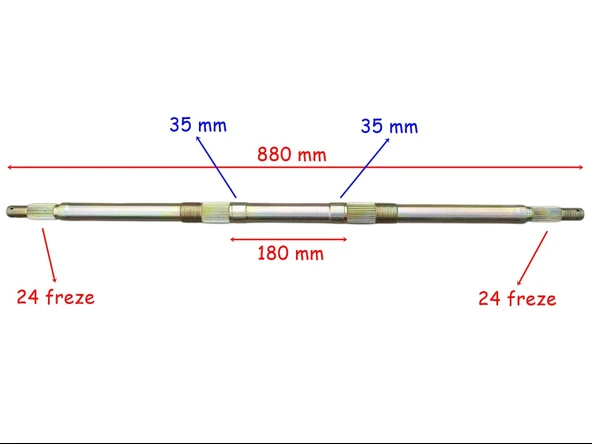 Kuba Atv Mx220 Aks 880 Mm 2 Yivli Bilya Yatağı 35 24 Freze Öm ürün görseli 1