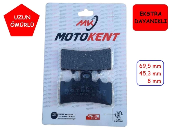 Bajaj Ön Fren Disk Balatası Fa606 Mtk Dominar 250-400 Ktm Rc Duke 125-200-390 ürün görseli 1