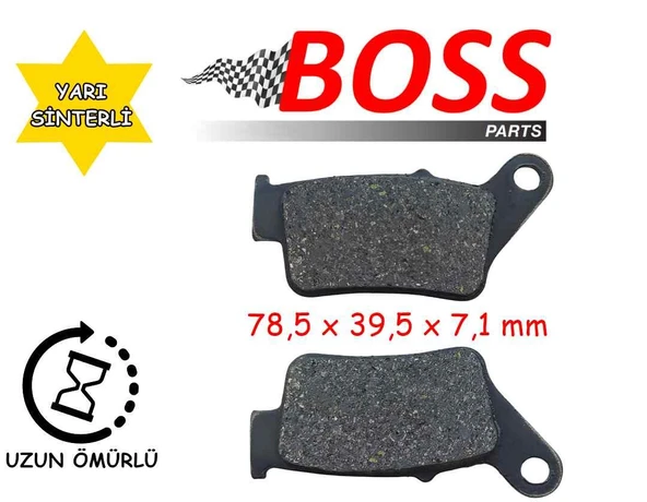 Bajaj N250 F250 Arka Fren Disk Balatası Boss Bs921 ürün görseli 1