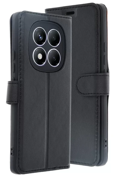 Newface Xiaomi Redmi Note 14 Pro 4G Kılıf Trend S Plus Kapaklı Kılıf - Siyah ürün görseli 1