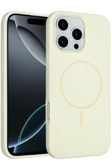 Joko Apple iPhone 16 Pro Kılıf Jully Magsafe Kapak - Bej ürün görseli 1