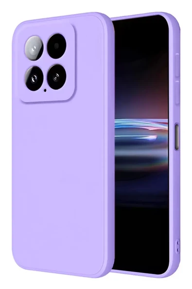 Newface Xiaomi Mi 14T Pro Kılıf Nano içi Kadife Silikon - Lila ürün görseli 1