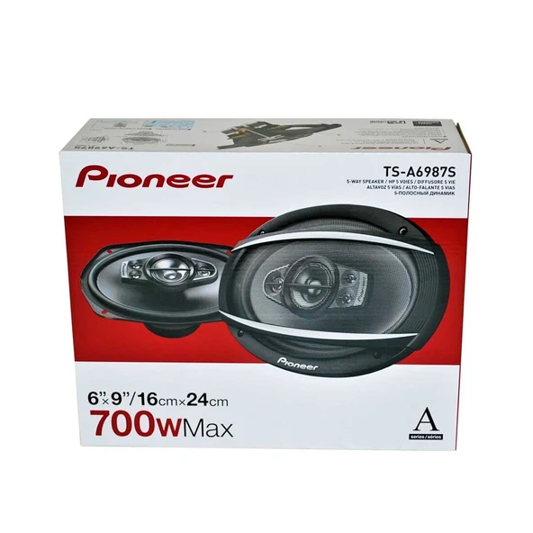 pioneer ts-a6987s-700w max-120w rms-6" x 9" 5-yollu profesyonel oval hoparlör ürün görseli 1