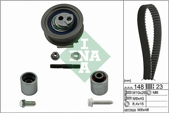 Vw Triger Seti - 148 Dis / K015604xs - İna 530 0445 10 ürün görseli 1