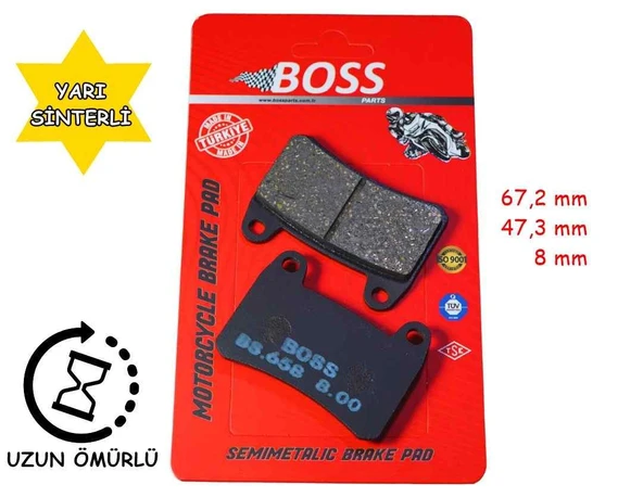 Benelli Ön Fren Disk Balatası Boss Fa658 Bn251 Tnt25-250-249-S Trk251 ürün görseli 1