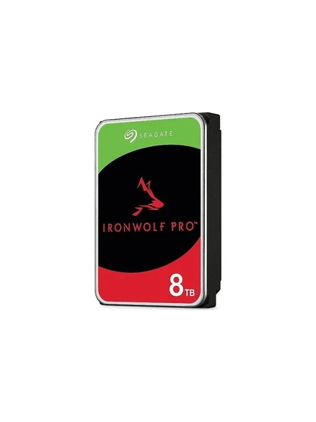 Seagate 8Tb St8000Nt001 İronwolf Pro 3,5" 7200Rpm 256Mb Rv Sensör, Sata 3, 7-24 Nas Diski ürün görseli 1