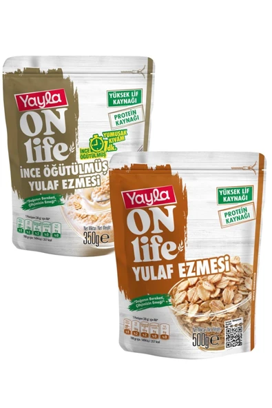 Yayla • Yulaf Ezmesi İnce Öğütülmüş 350 gr + Yulaf Ezmesi 500 gr ürün görseli 1