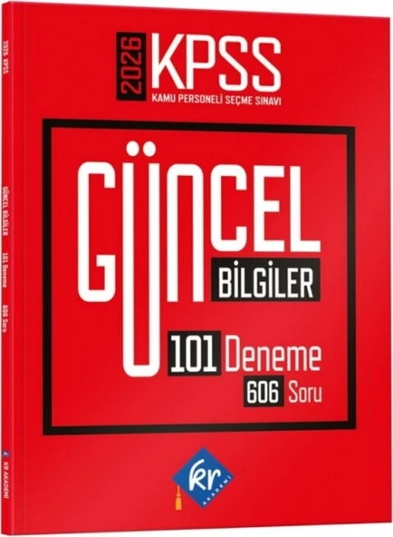 2026 KPSS Güncel Bilgiler 101 Deneme 606 Soru KR Akademi ürün görseli 1