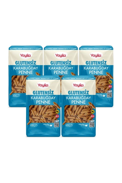 Yayla Karabuğday Penne 400 gr x 5 Adet ürün görseli 1