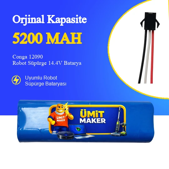 Conga 12090 Robot Süpürge 5200 mAh Batarya ürün görseli 1