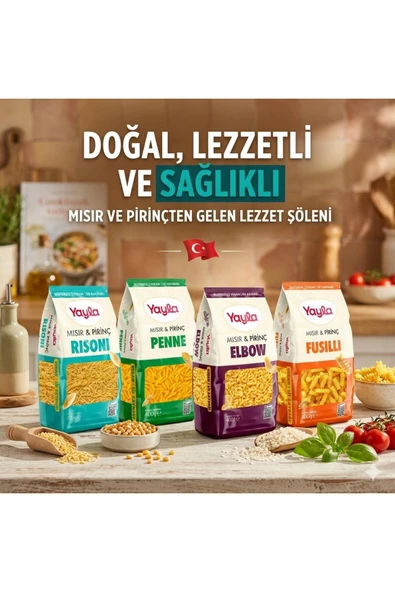 Yayla Mısır Pirinç Fusulli + Elbow + Risoni + Penne 400 gr ürün görseli 1