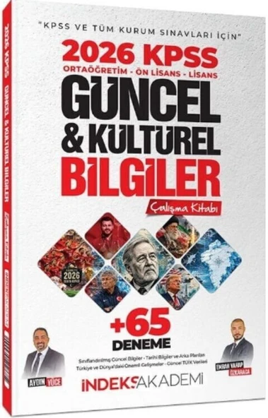 2026 KPSS Güncel ve Kültürel Bilgiler Çalışma Kitabı İndeks Akademi ürün görseli 1