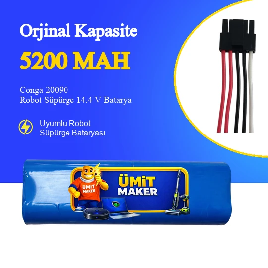 Conga 20090 Robot Süpürge 5200 mAh Batarya ürün görseli 1