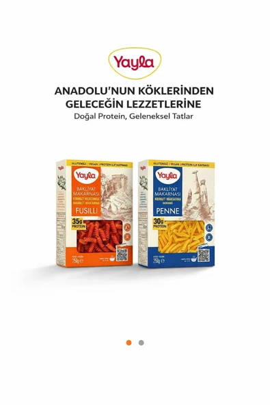 Yayla Kırmızı Mercimek Fusulli + Nohut Penne 250 gr ürün görseli 1