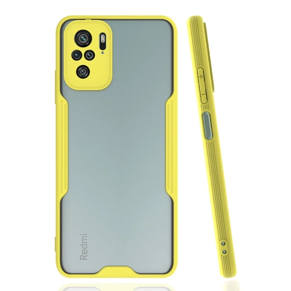 Xiaomi Redmi Note 10 Kılıf Platin Silikon - Sarı ürün görseli 1