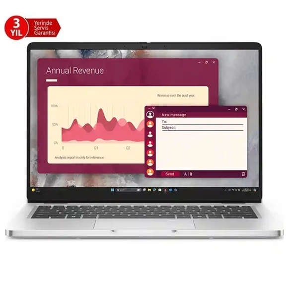 DELL NB PRO 14 ULTRA5 235U 16GB 512SSD DOS BTO113_PC14250_U (3 YIL YERİNDE GARANTİ) ürün görseli 1