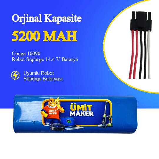 Conga 16090 Robot Süpürge 5200 mAh Batarya ürün görseli 1
