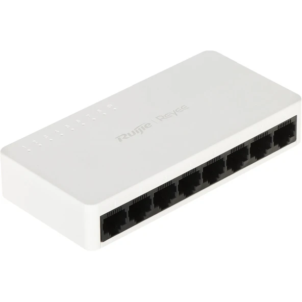 RUIJIE REYEE RG-ES08F 8 Port MegaBit Switch  Plastik Kasa ürün görseli 1