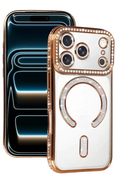 Newface Apple iPhone 17 Pro Max Joke Simli Magneticsafe Kılıf - Turuncu ürün görseli 1