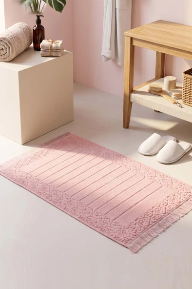Aflora Pudra %100 Pamuk Ayak Havlusu - 60x130 cm ürün görseli 1