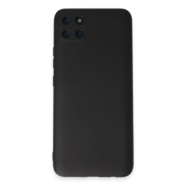 Realme C11 Kılıf Nano İçi Kadife Silikon - Siyah ürün görseli 1