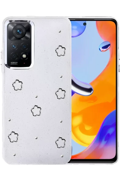 Newface Xiaomi Redmi Note 11 Pro Fiyonk Desenli Kapak - Desen 2 ürün görseli 1