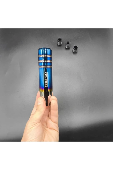 Yanıklı   Mavi Renk Vites Topuzu 13cm Metal Gövde Premium Ürün ürün görseli 1