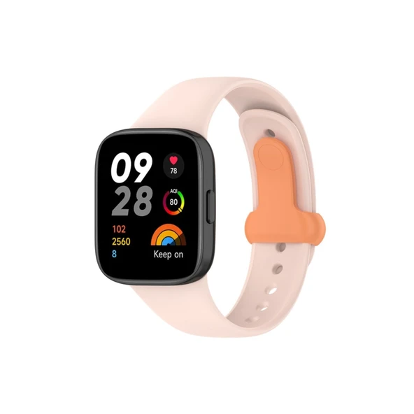 Xiaomi Redmi Watch 3 Origin Silikon Kordon (SAAT DEĞİLDİR) - Pudra ürün görseli 1