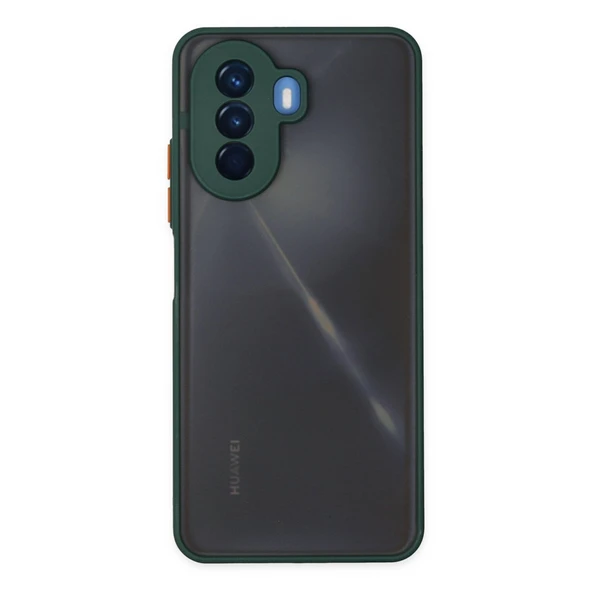 Huawei Nova Y70 Kılıf Montreal Silikon Kapak - Yeşil ürün görseli 1