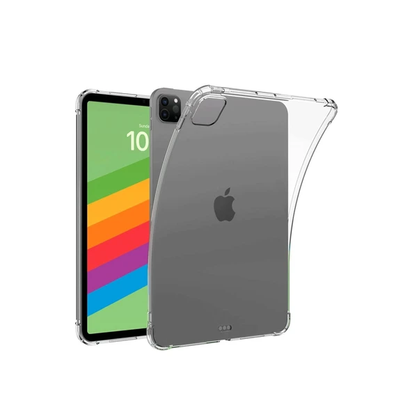 Apple İpad Pro 13 (2024) Kılıf Anti Shock Tablet Silikon - Şeffaf ürün görseli 1