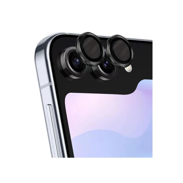 Samsung Galaxy Z Flip 5 Valdez Metal Kamera Lens - Siyah ürün görseli 1