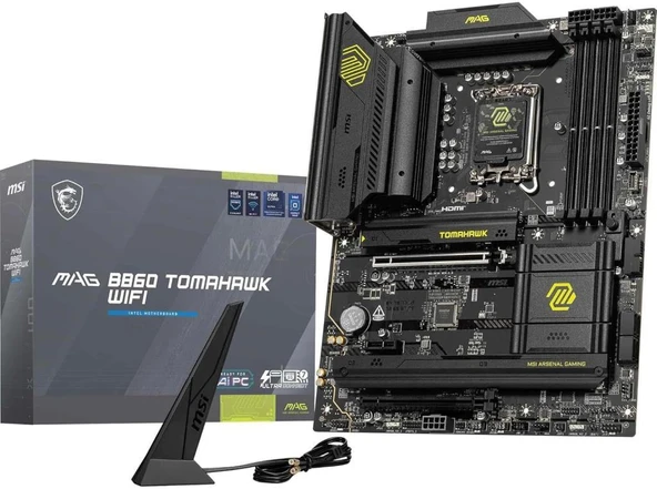 MSI MAG B860 Tomahawk Wi-Fi Intel LGA1851 DDR5 ATX Anakart Outlet ürün görseli 1