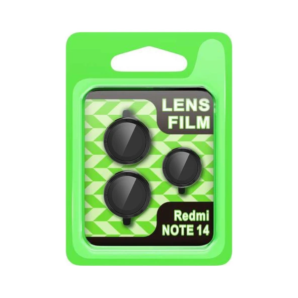 Xiaomi Note 14 5g Raze Metal Kamera Lens - Siyah ürün görseli 1